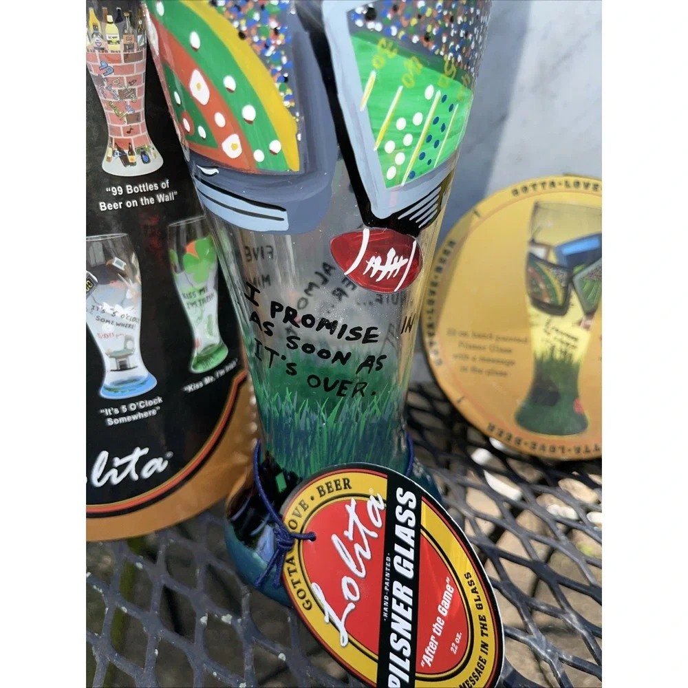 New‎ After The Game…Just One More Lolita Love My Beer Pilsner Beer Glass - Picture 4 of 8